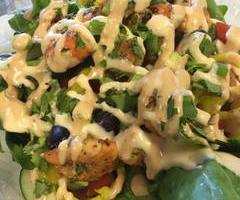 Spicy Shrimp Caesar Salad